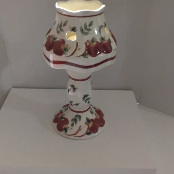 JKL Apple Theme Ceramic (2) pcs Votive Set Vintage - Picture 9 of 9